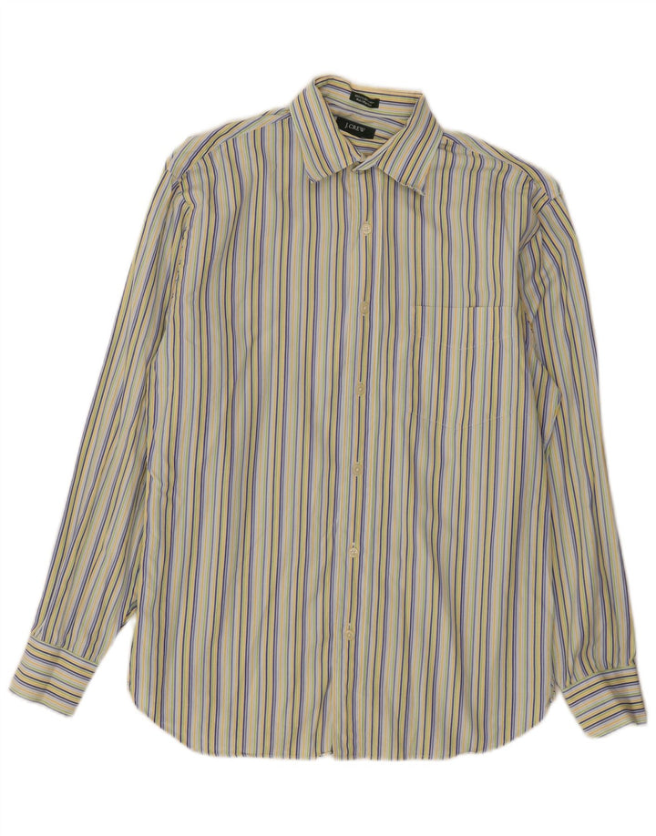 Camicia da uomo J. Crew taglia 15 1/2 cotone a righe multicolore medio