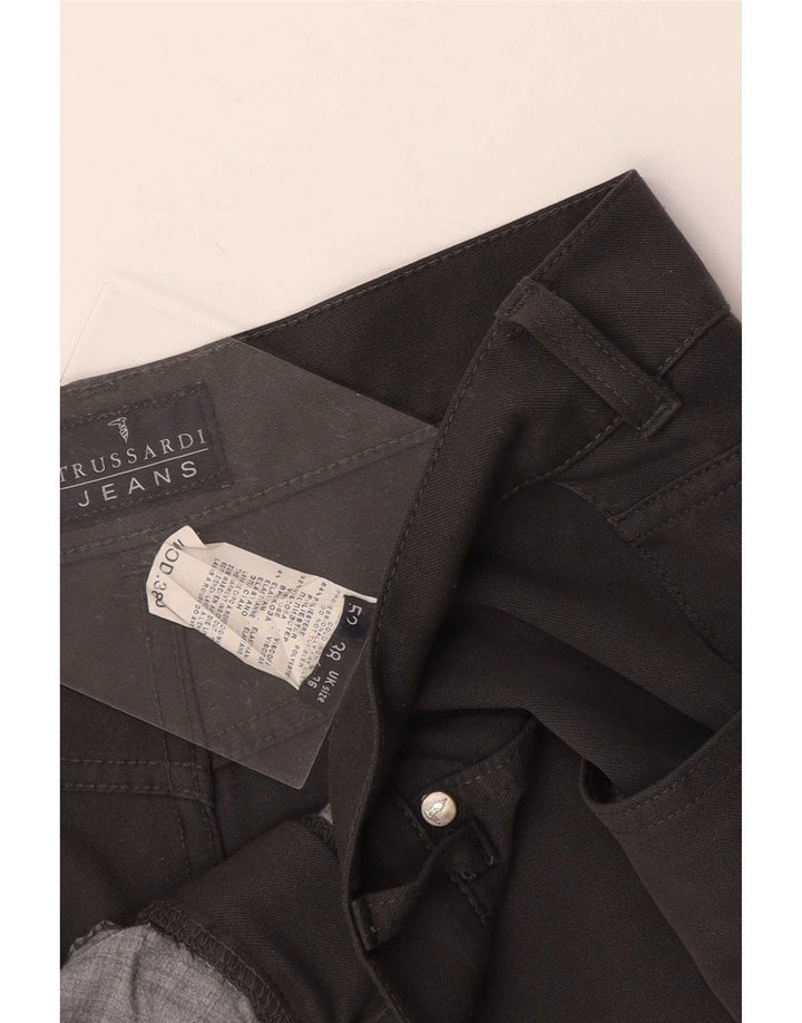 Pantaloni Casual Dritti Uomo Trussardi W36 L30 Poliestere Grigio