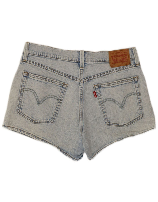 Pantaloncini di jeans Levi's 501 da donna W27 piccoli in cotone blu