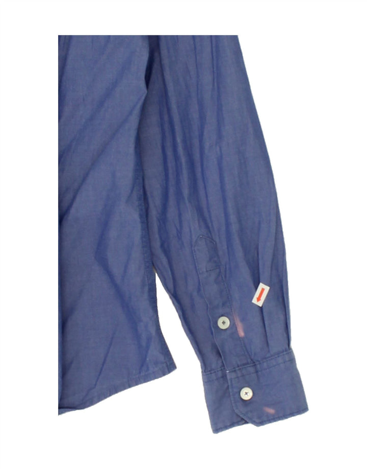NAPAPIJRI Mens Shirt Small Blue Vintage Napapijri and Second-Hand Napapijri from Messina Hembry 