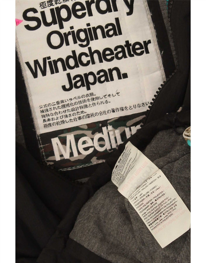 Giacca a vento da uomo Superdry The Windcheater Graphic Windbreaker UK 38 Medium Nero