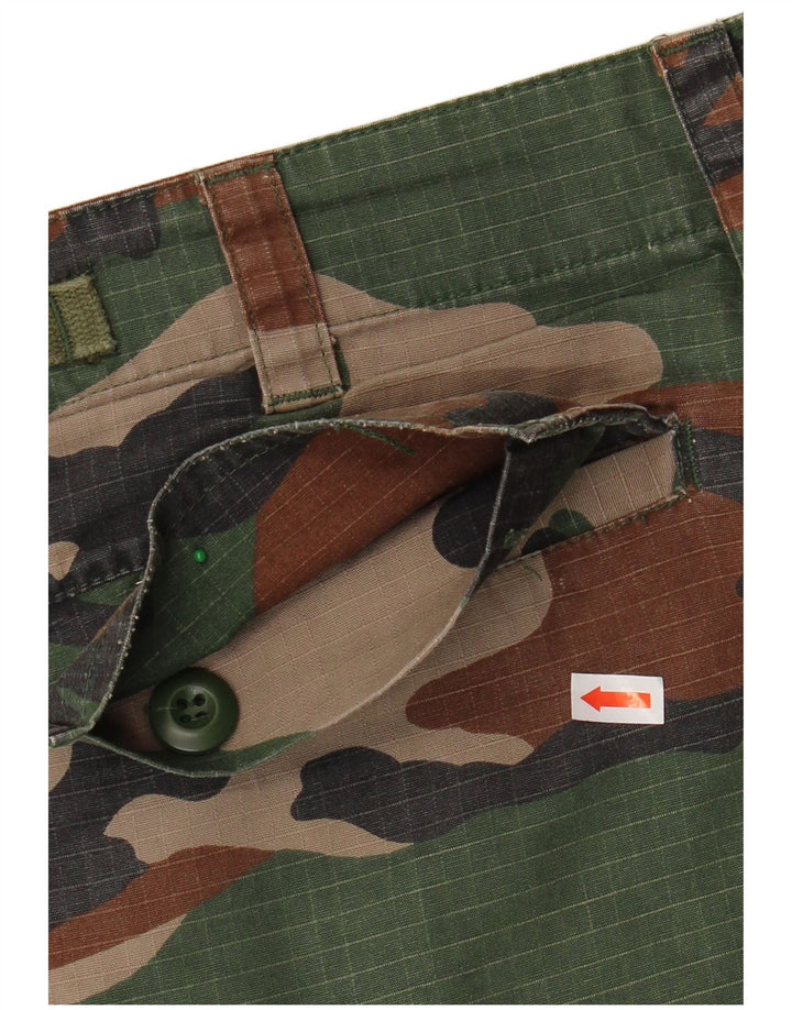 Pantaloncini cargo da uomo VINTAGE XS W30 in cotone mimetico multicolore