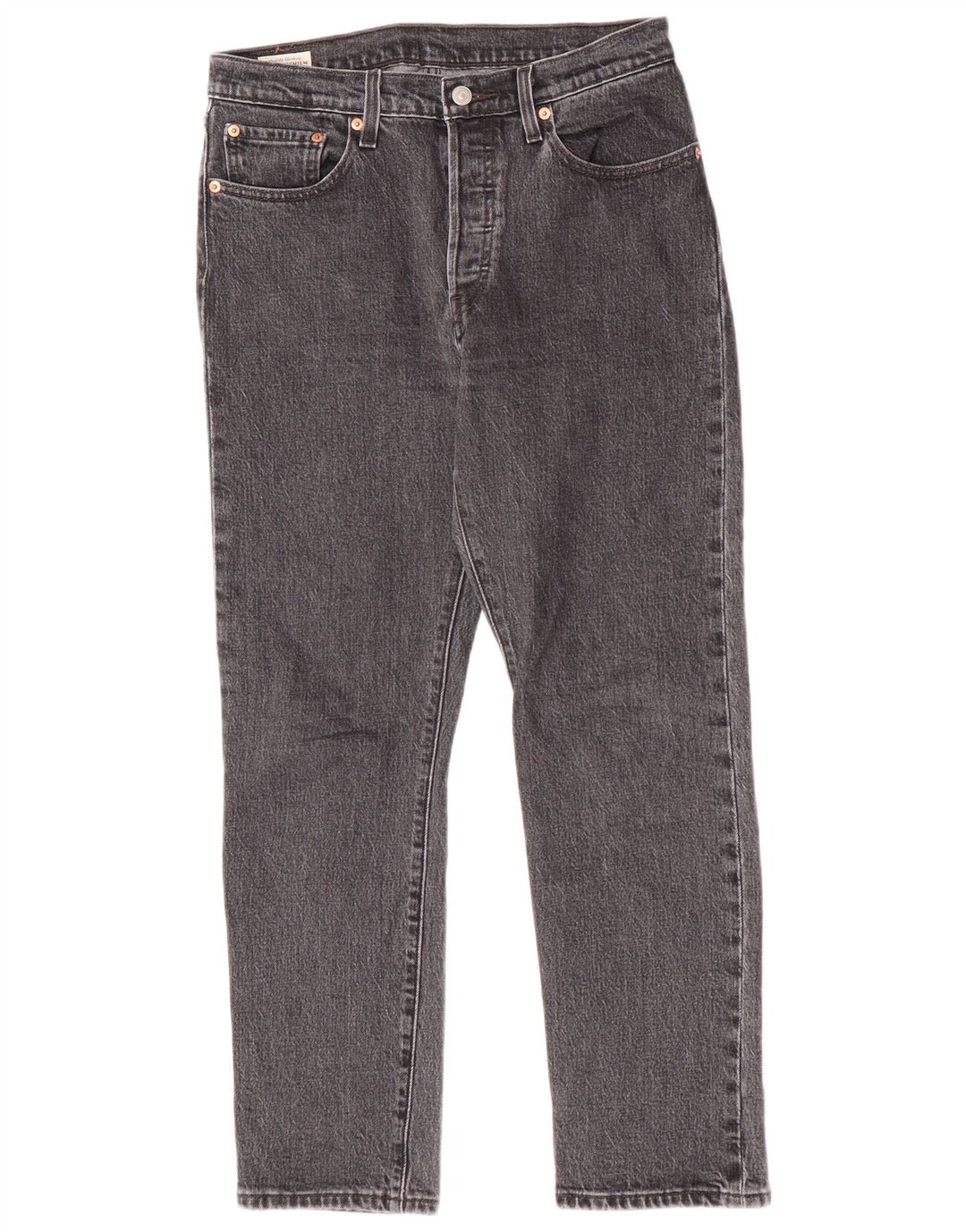 Jeans dritti Levi's 501 da donna W28 L28 cotone grigio