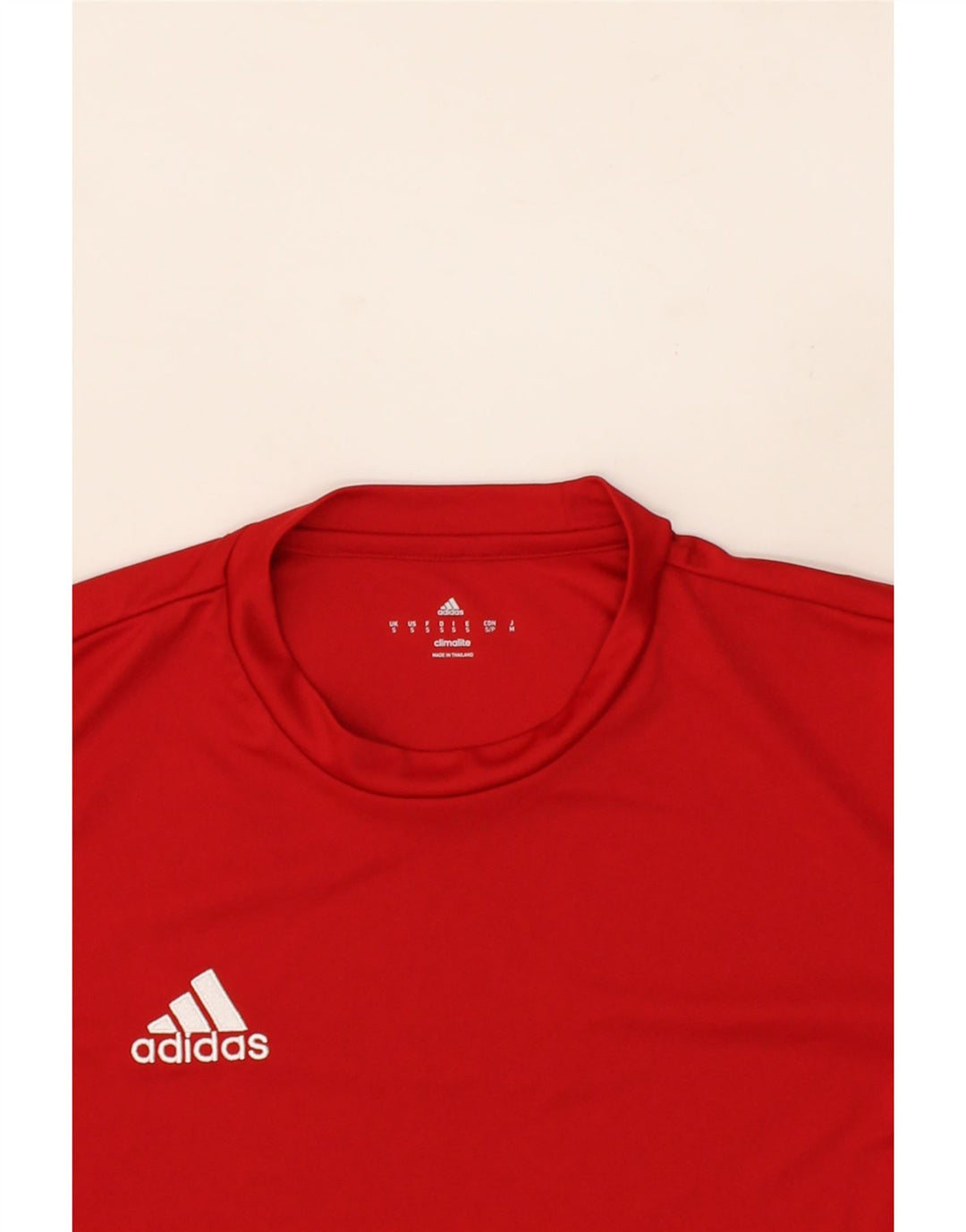 ADIDAS Mens Climalite T-Shirt Top Small Red Polyester Vintage Adidas and Second-Hand Adidas from Messina Hembry 