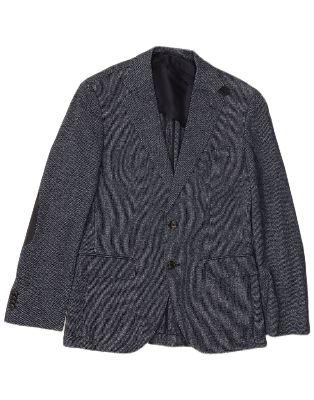 Giacca blazer da uomo a 2 bottoni HUGO BOSS EU 46 piccola in lana blu navy