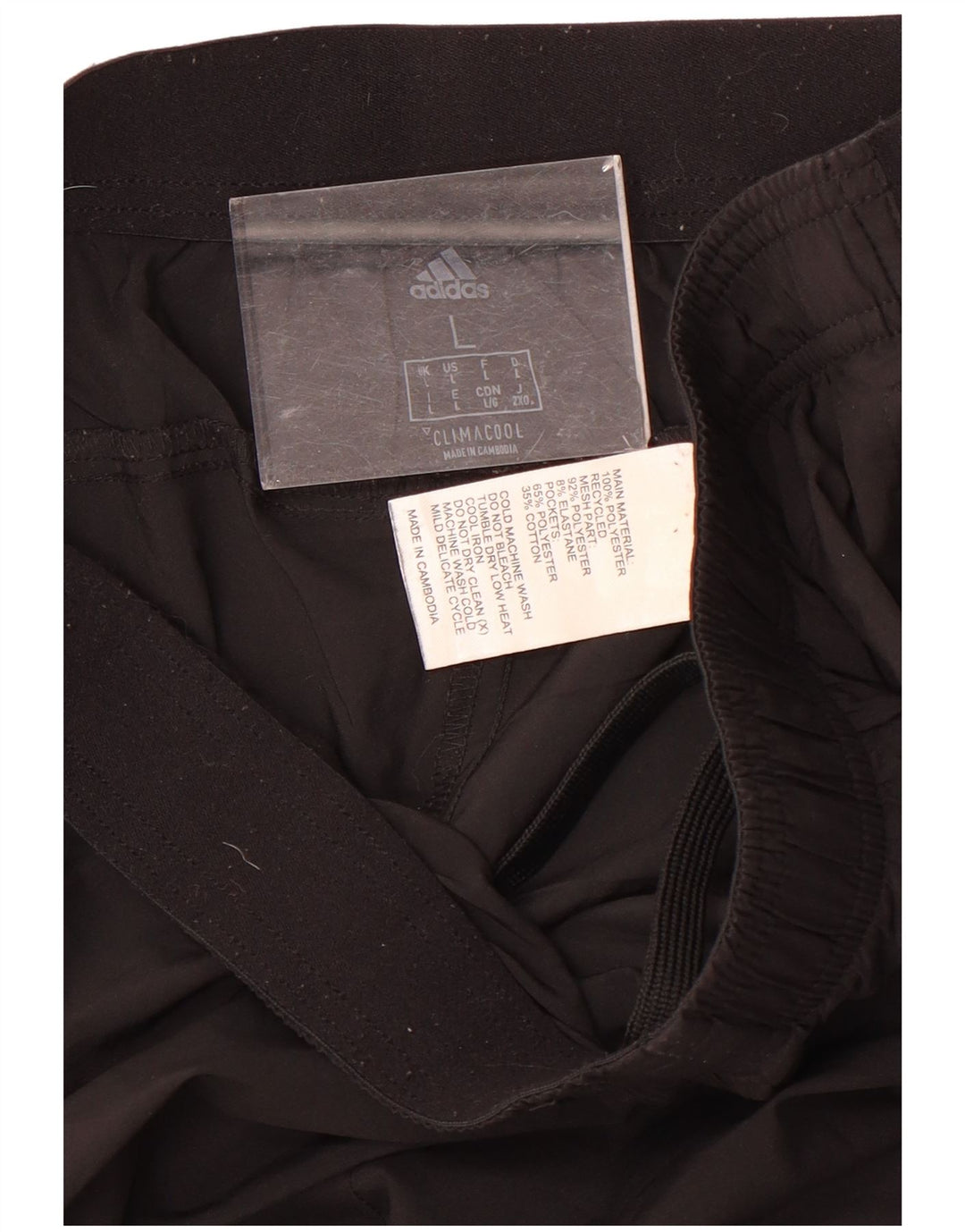 Pantaloni da tuta da uomo Adidas Climacool Joggers grandi poliestere nero