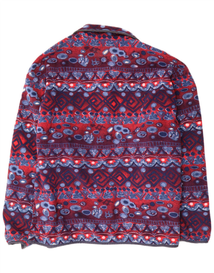 DIADORA Giacca in pile da uomo UK 40 Large Poliestere geometrico blu navy