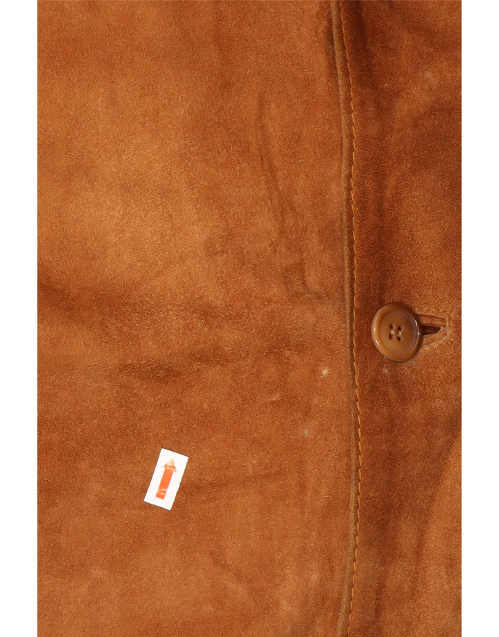 Giacca da uomo in pelle scamosciata VINTAGE IT 52 XL in pelle beige