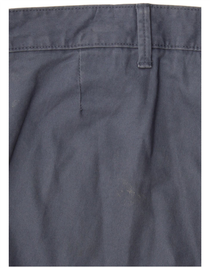Pantaloni chino dritti da uomo Marks & Spencer W38 L31 cotone blu
