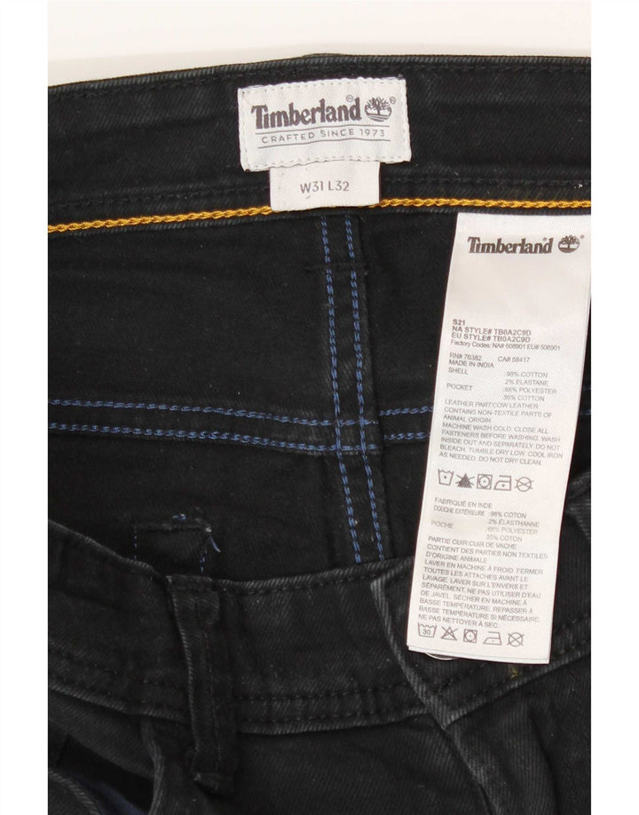 Jeans slim da uomo Timberland W31 L27 cotone nero