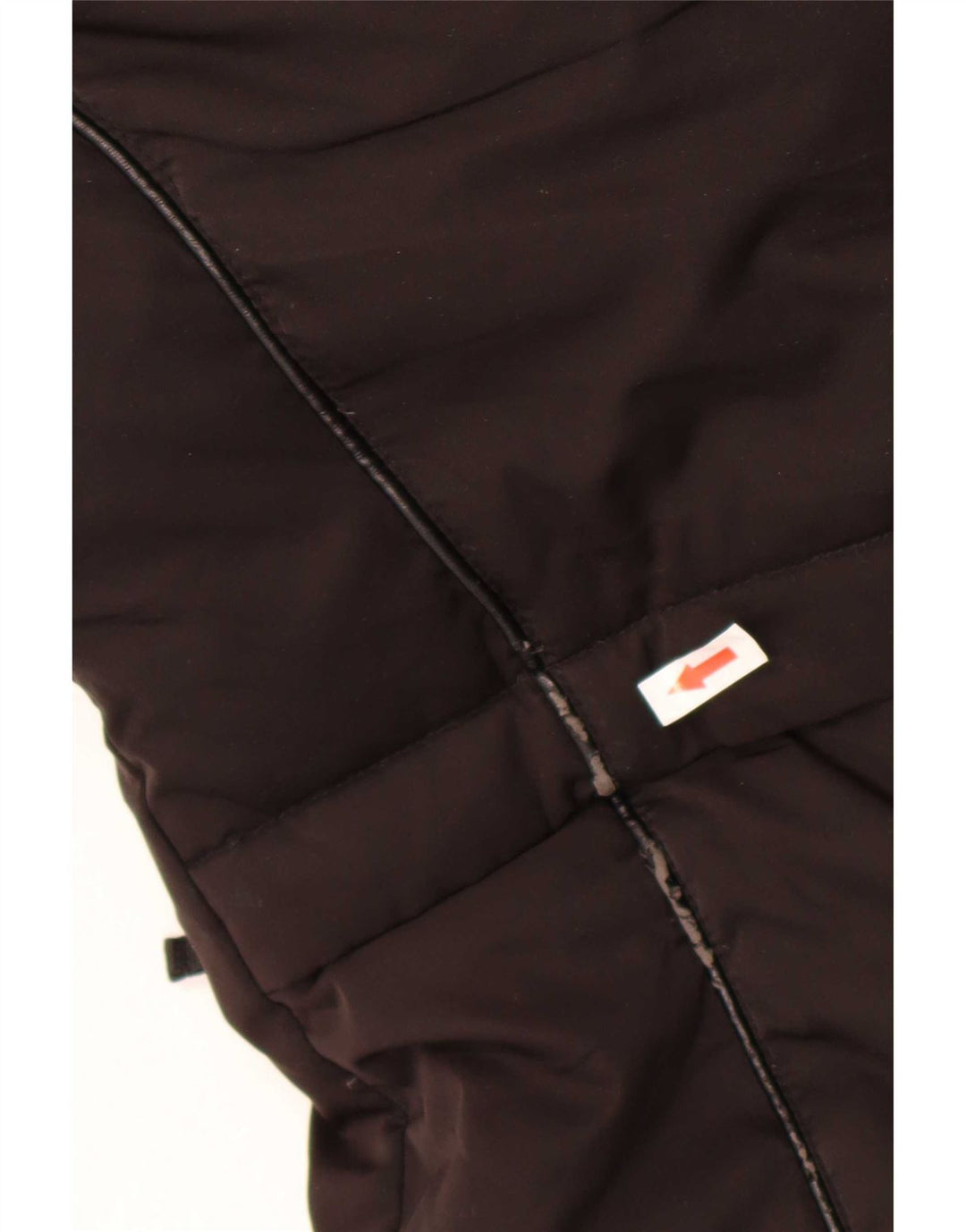 Cappotto imbottito con cappuccio da donna Zara UK 10 piccolo poliestere nero