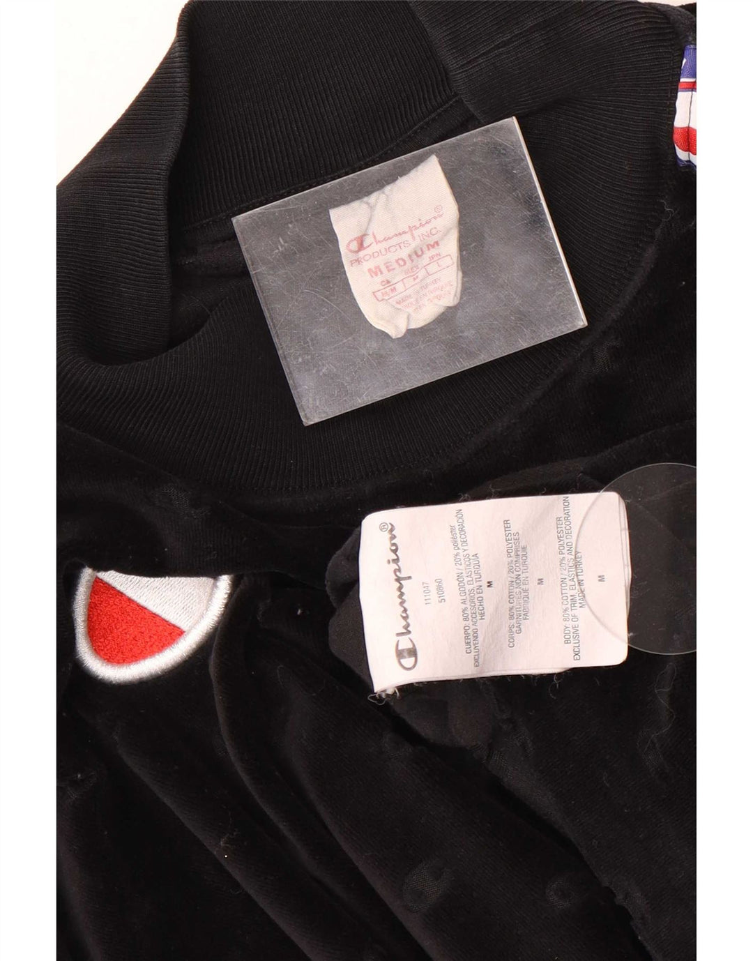 Felpa grafica da donna Champion Felpa UK 14 Medium Black Colourblock