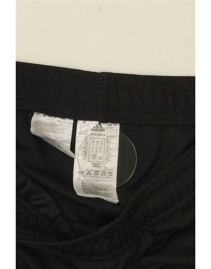 Pantaloni da tuta con grafica Adidas da uomo grandi in poliestere nero