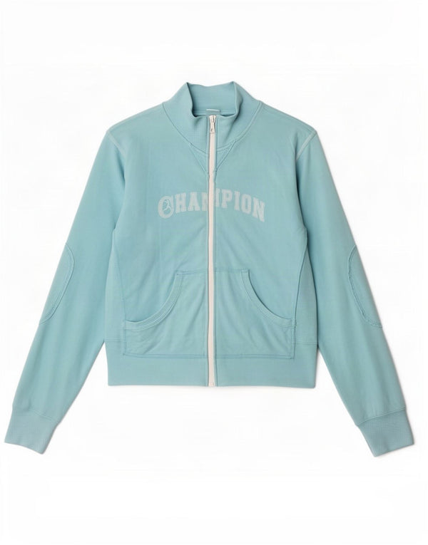 Giacca sportiva da donna con grafica Champion UK 12 Cotone blu medio
