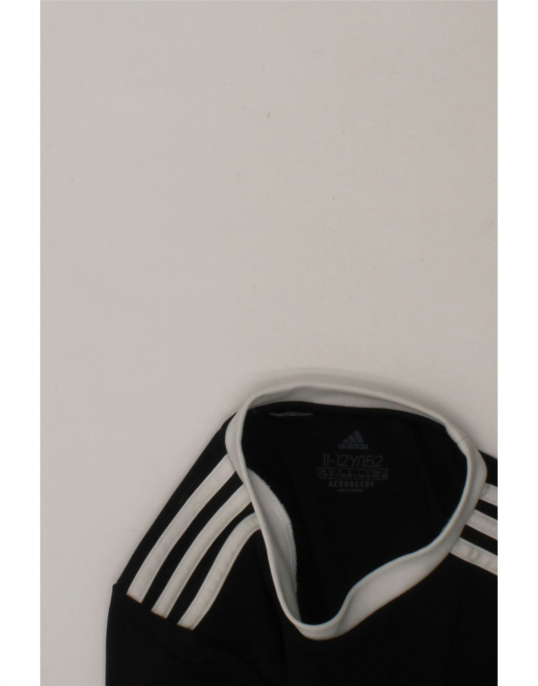 ADIDAS Boys Aeroready T-Shirt Top 11-12 Years Black Polyester Vintage Adidas and Second-Hand Adidas from Messina Hembry 