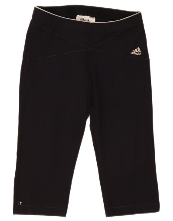 Leggings Adidas Capri da donna UK 12 medio nero in poliammide