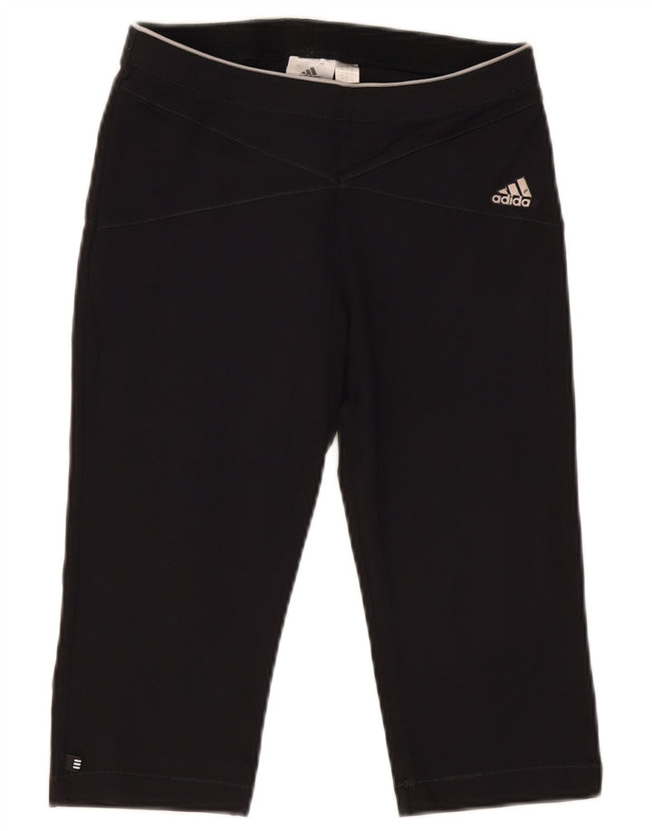 Leggings Adidas Capri da donna UK 12 medio nero in poliammide