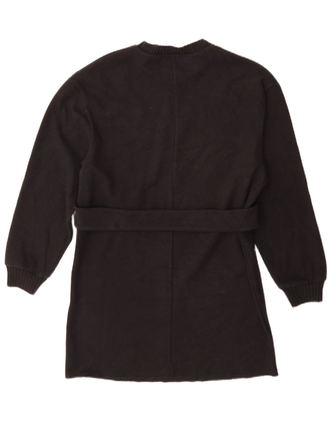Abito maglione a maniche lunghe da donna Zara UK 10 piccolo poliestere nero