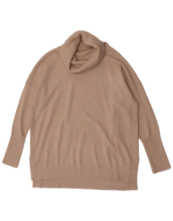 Maglione maglione a collo alto da donna French Connection UK 14 Beige medio