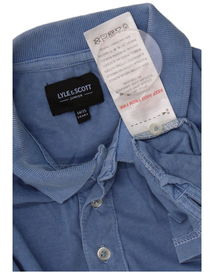 Polo LYLE & SCOTT da bambino 14-15 anni in cotone blu
