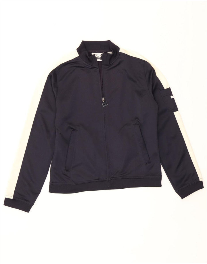 Giacca da tuta da donna Puma UK 10 Small Blu Navy Colourblock