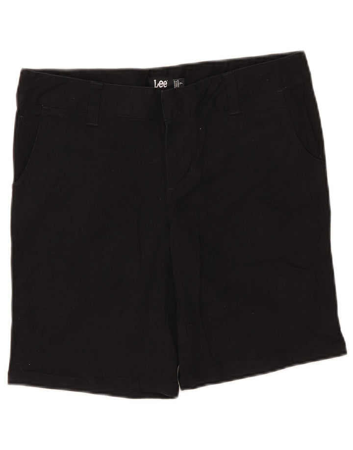 Pantaloncini chino da donna LEE US 7 medi W30 cotone nero