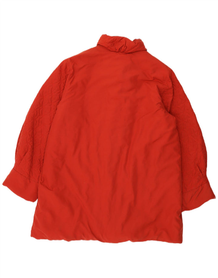 Cappotto imbottito vintage da donna EU 44 XL Rosso