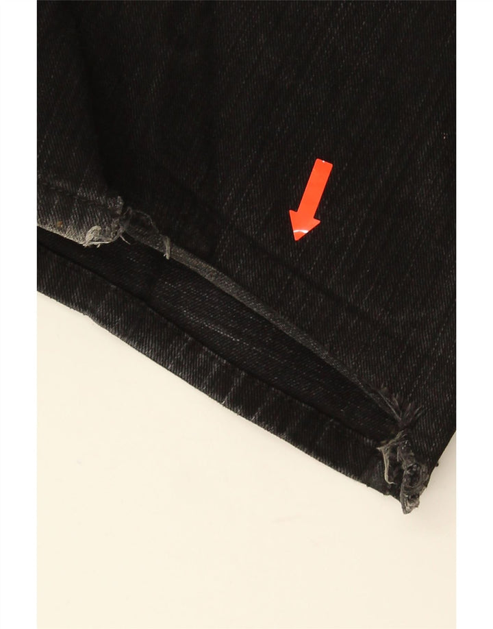 Jeans dritti da uomo GUESS W36 L30 cotone nero