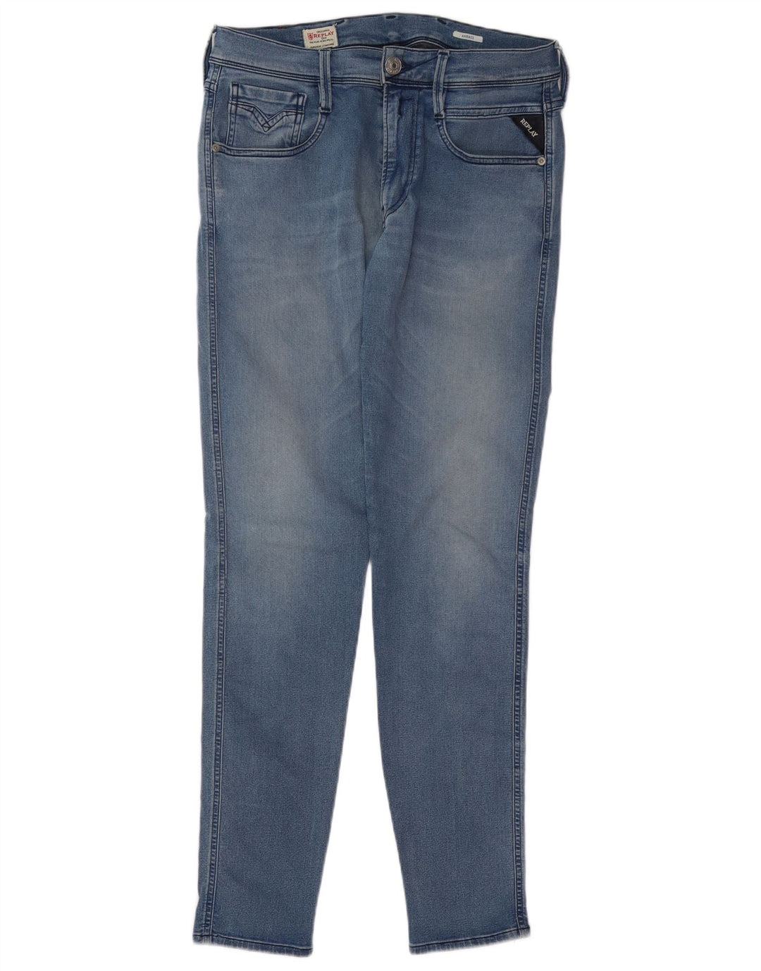 REPLAY Jeans slim da uomo Anbass W32 L30 cotone blu