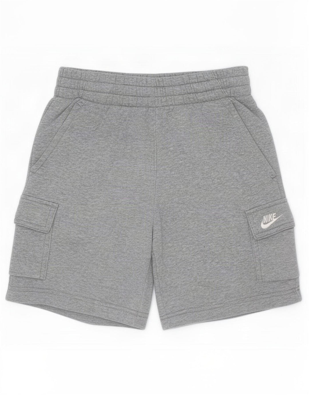Pantaloncini sportivi Nike da ragazzo, 8-9 anni, piccoli, in cotone grigio screziato