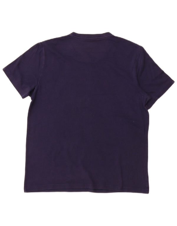 POLO RALPH LAUREN T-shirt grafica da donna Top UK 10 Small Blu Navy