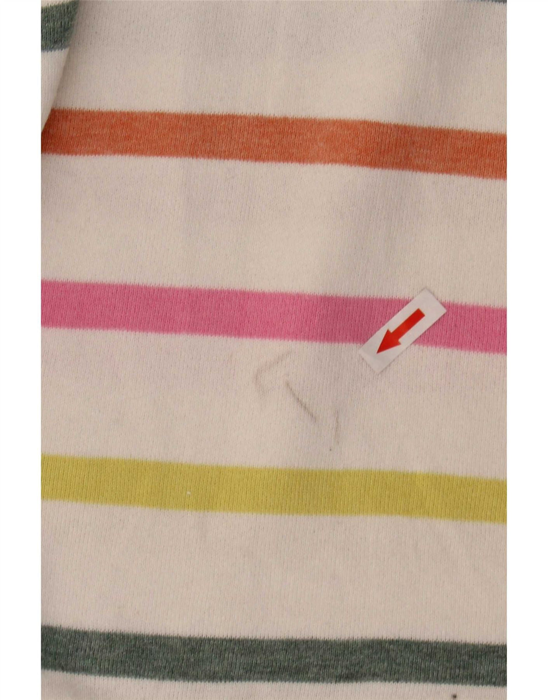 Joules Felpa da Donna con Collo a Bottoni Maglione UK 10 Piccola a Righe Bianche