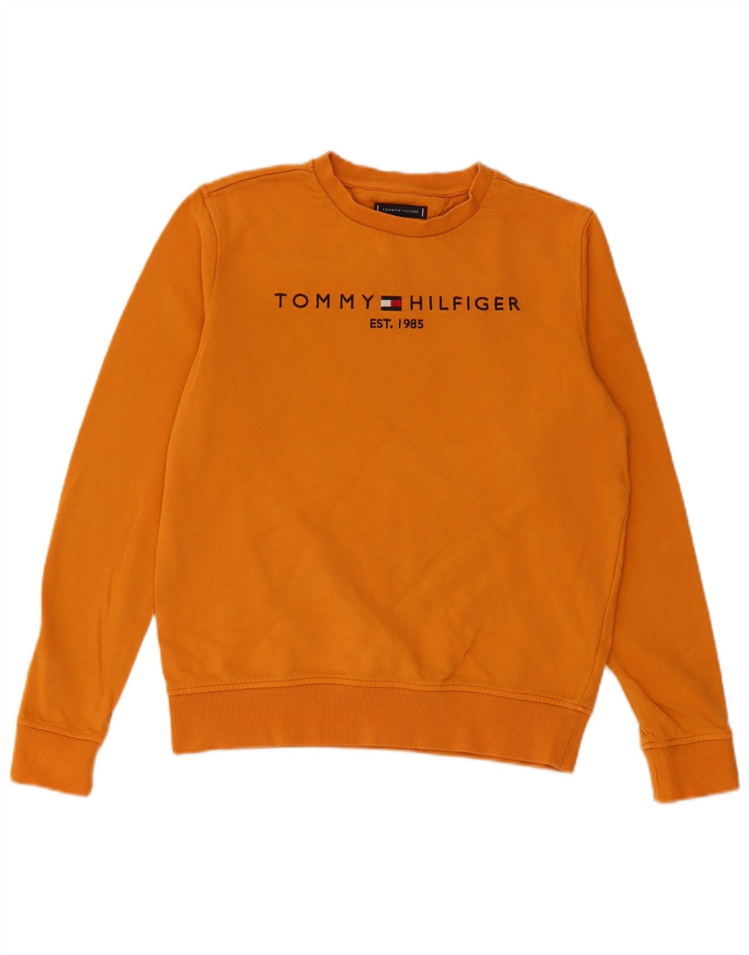 TOMMY HILFIGER Felpa con grafica per ragazzi 13-14 anni in cotone giallo