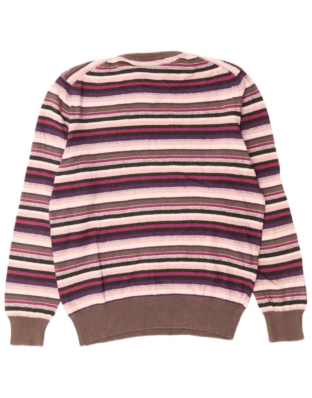 SERGIO TACCHINI Maglione da donna con scollo a V UK 14 medio multicolore