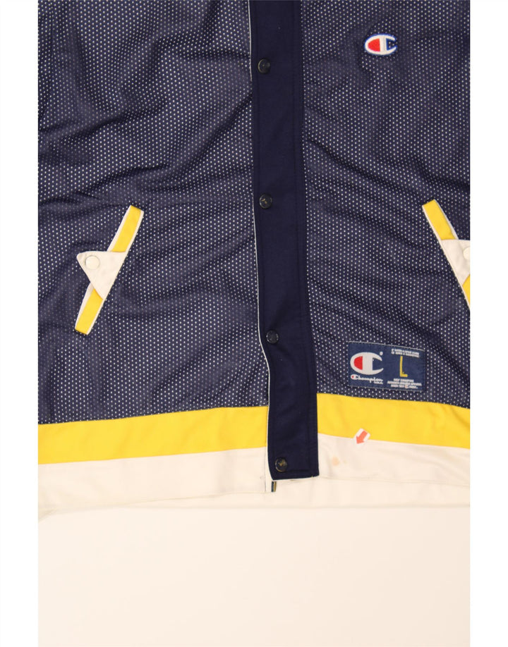 CHAMPION Boys Graphic Tracksuit Top Jacket 11-12 Years Navy Blue Vintage Champion and Second-Hand Champion from Messina Hembry 