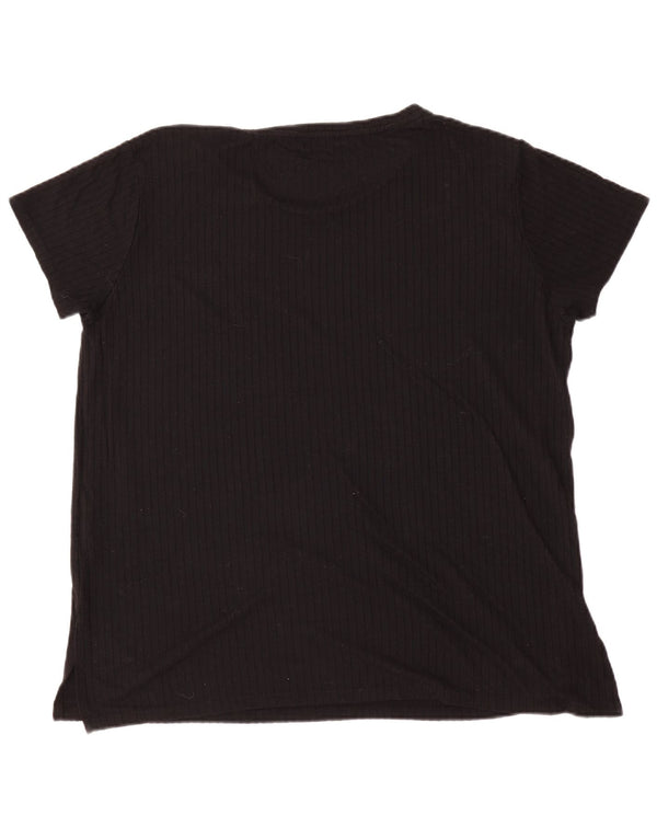 T-shirt da donna Marks & Spencer Top UK 18 XL viscosa nera