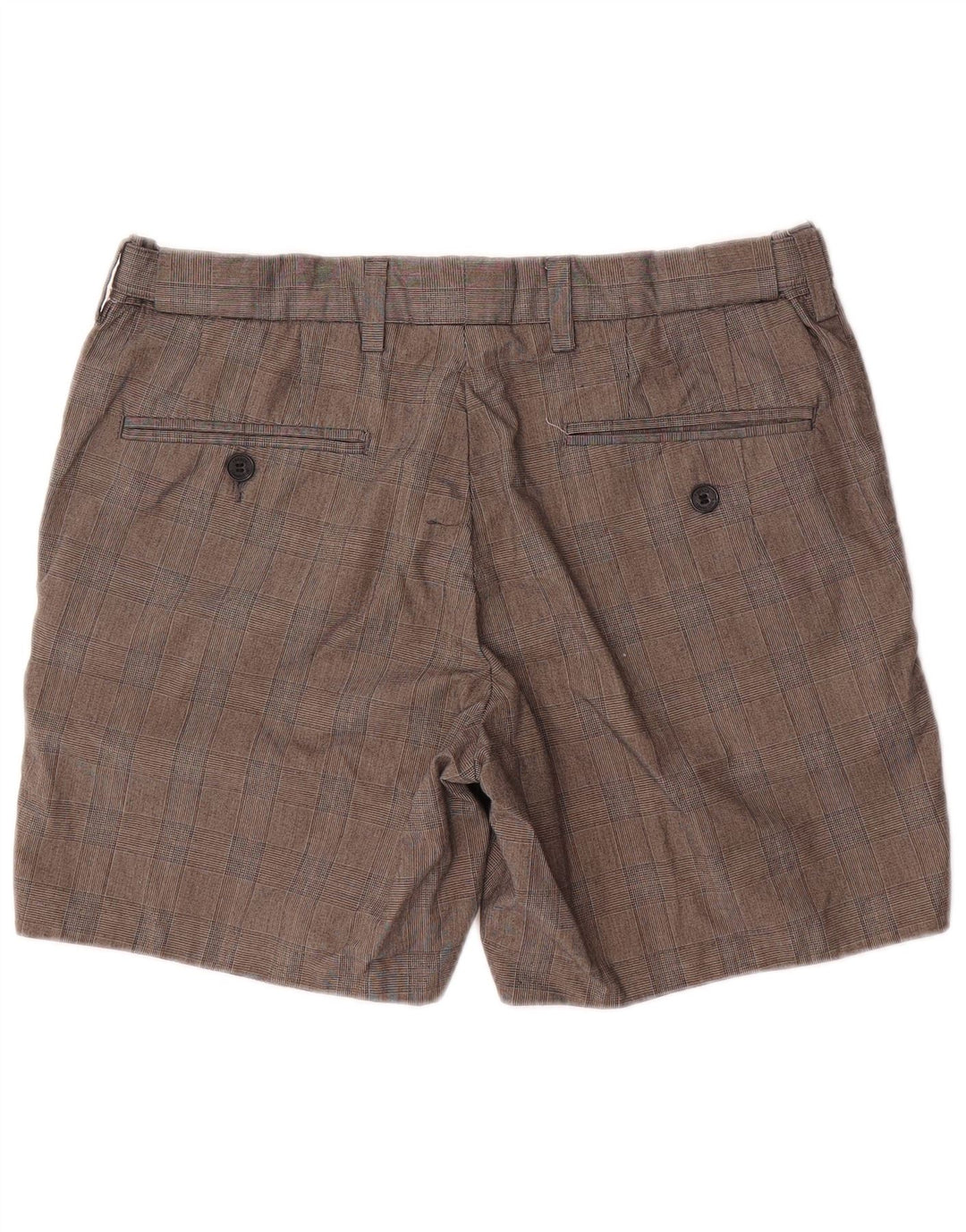 Pantaloncini chino da uomo French Connection W34 cotone a quadri grigi grandi