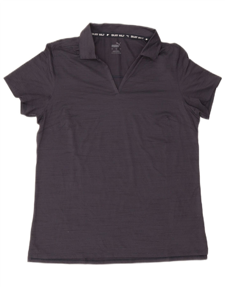 Polo da donna PUMA UK 14 Large in poliestere screziato blu navy