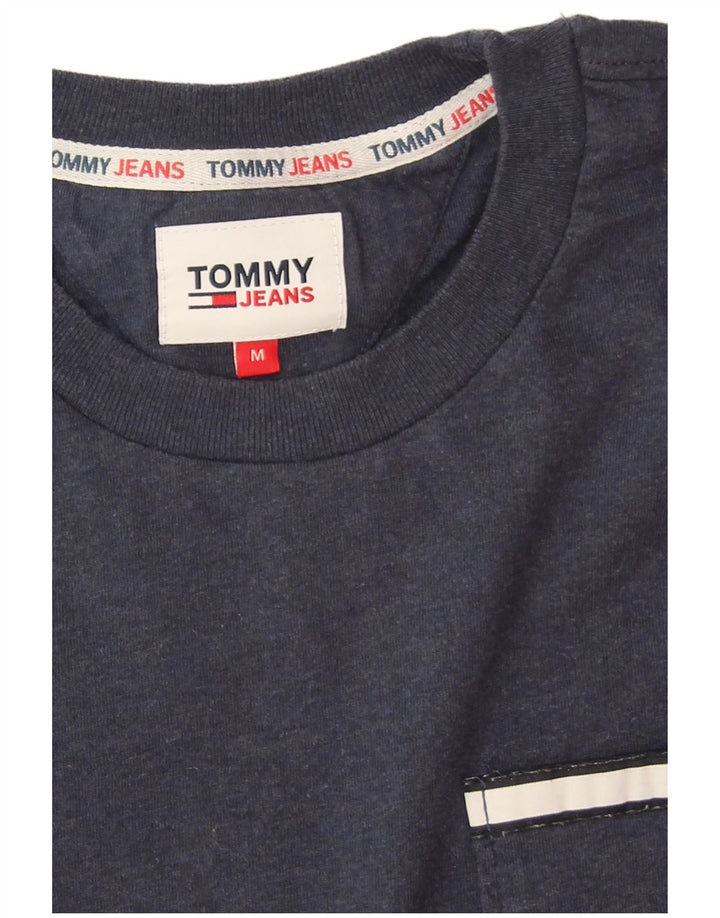 T-shirt da uomo Tommy Hilfiger Top in cotone blu navy medio