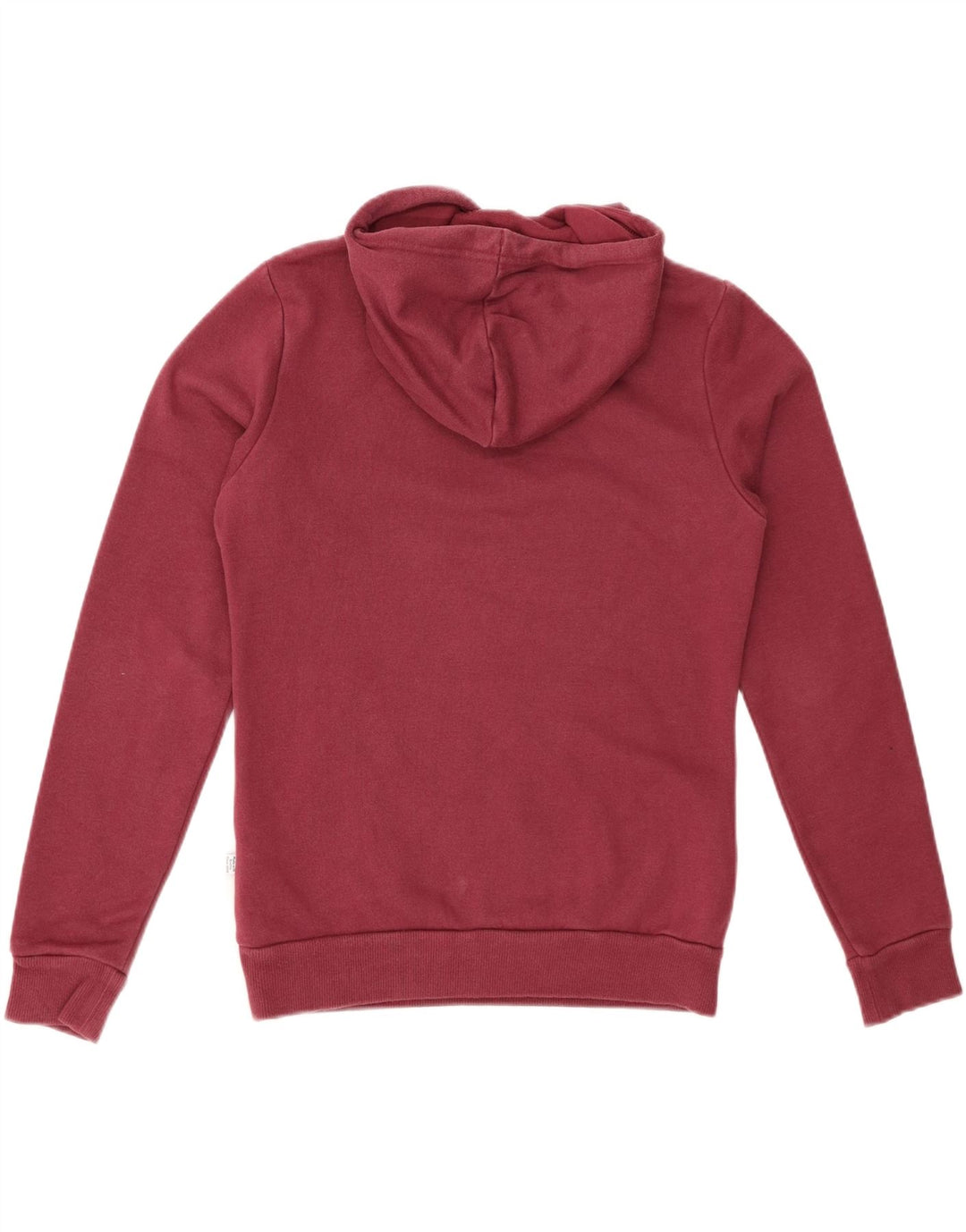 Felpa con cappuccio grafica PUMA da donna UK 10 piccola in cotone bordeaux