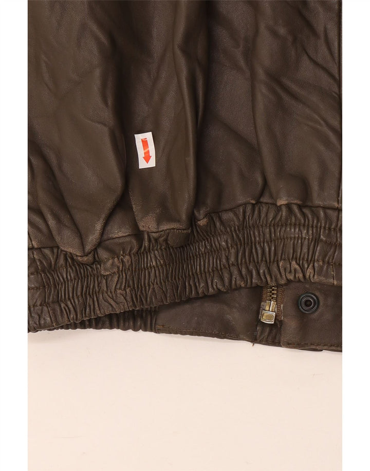 Giacca in pelle da uomo VINTAGE IT 48 Marrone medio