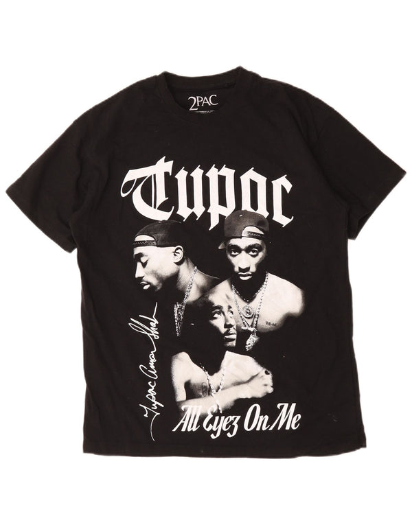 T-shirt grafica Pull & Bear da uomo 2 Pac, piccola, nera