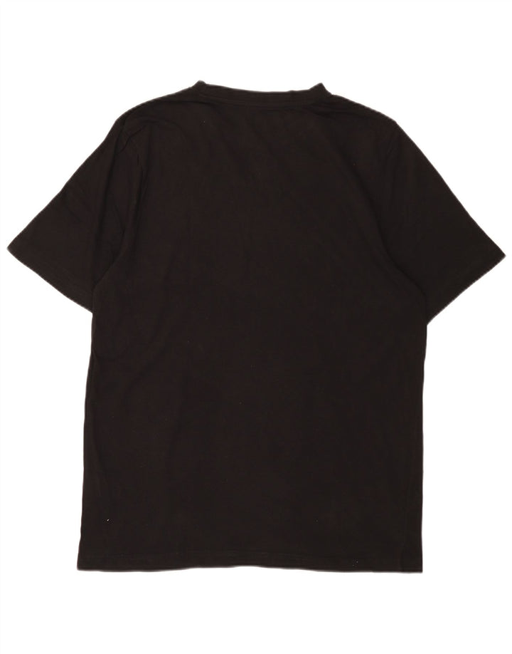 T-shirt grafica da uomo KAPPA Top grande in cotone nero