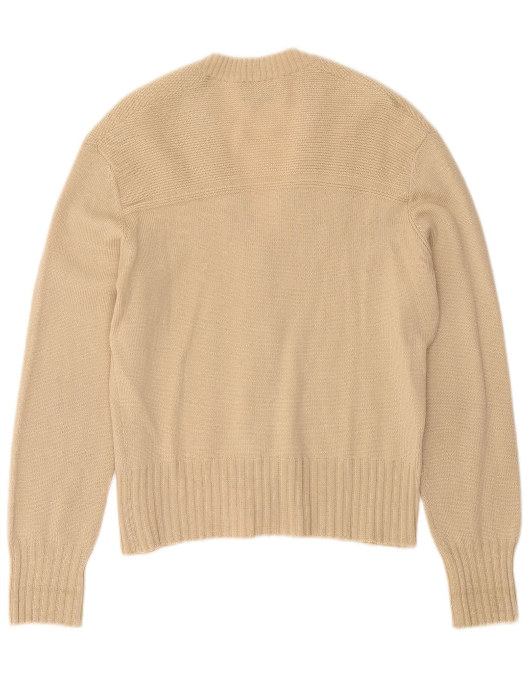 Maglione cardigan da donna Luisa Spagnoli UK 12 Lana beige medio