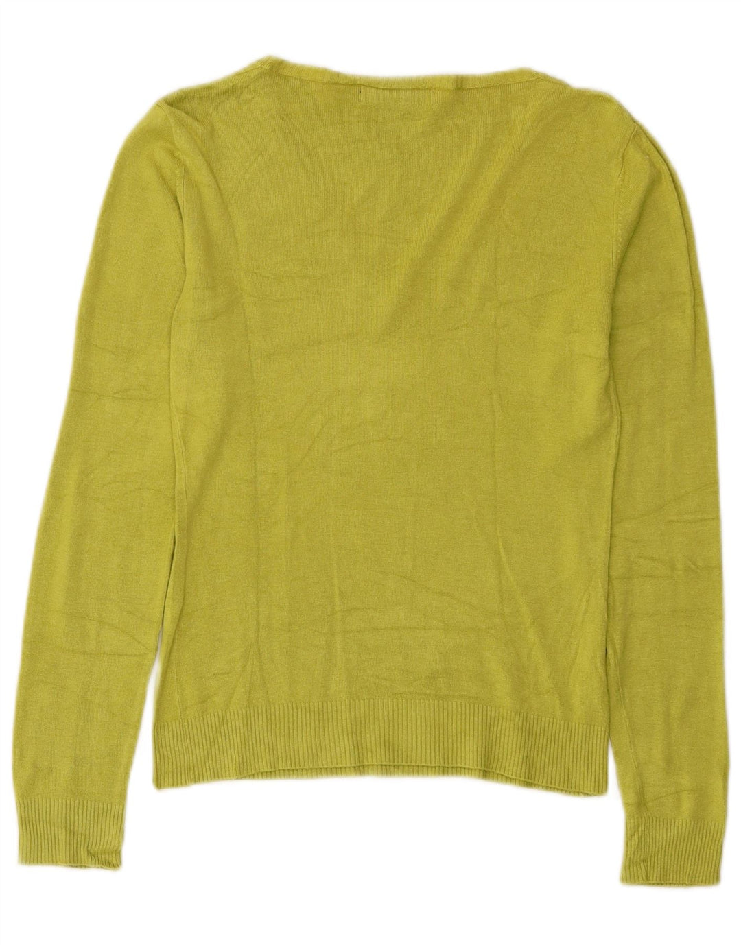 Maglione Zara da donna con scollo a V UK 12 Rayon verde medio