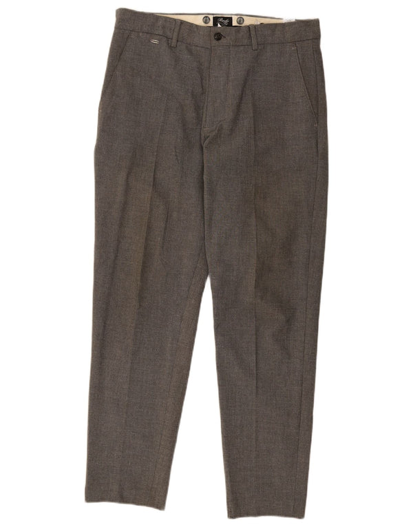 Pantaloni chino slim da uomo Zara EU 38 Small W30 L29 Cotone grigio
