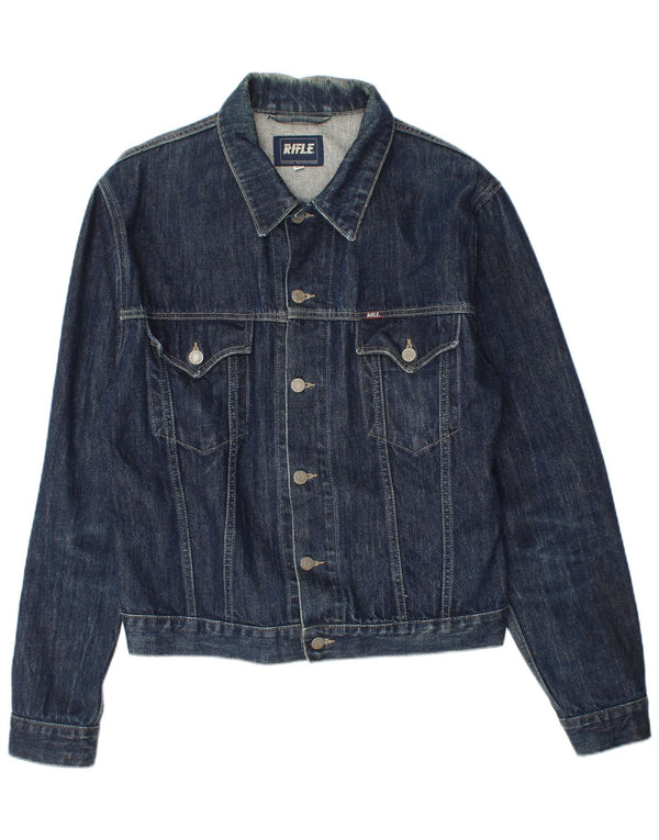 Giacca di jeans da donna RIFLE UK 18 XL Cotone blu navy