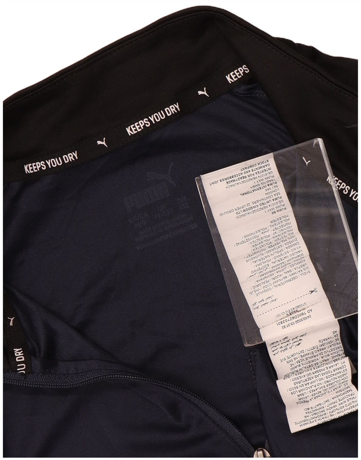 Top della tuta pullover da ragazzo PUMA 11-12 anni color block blu navy