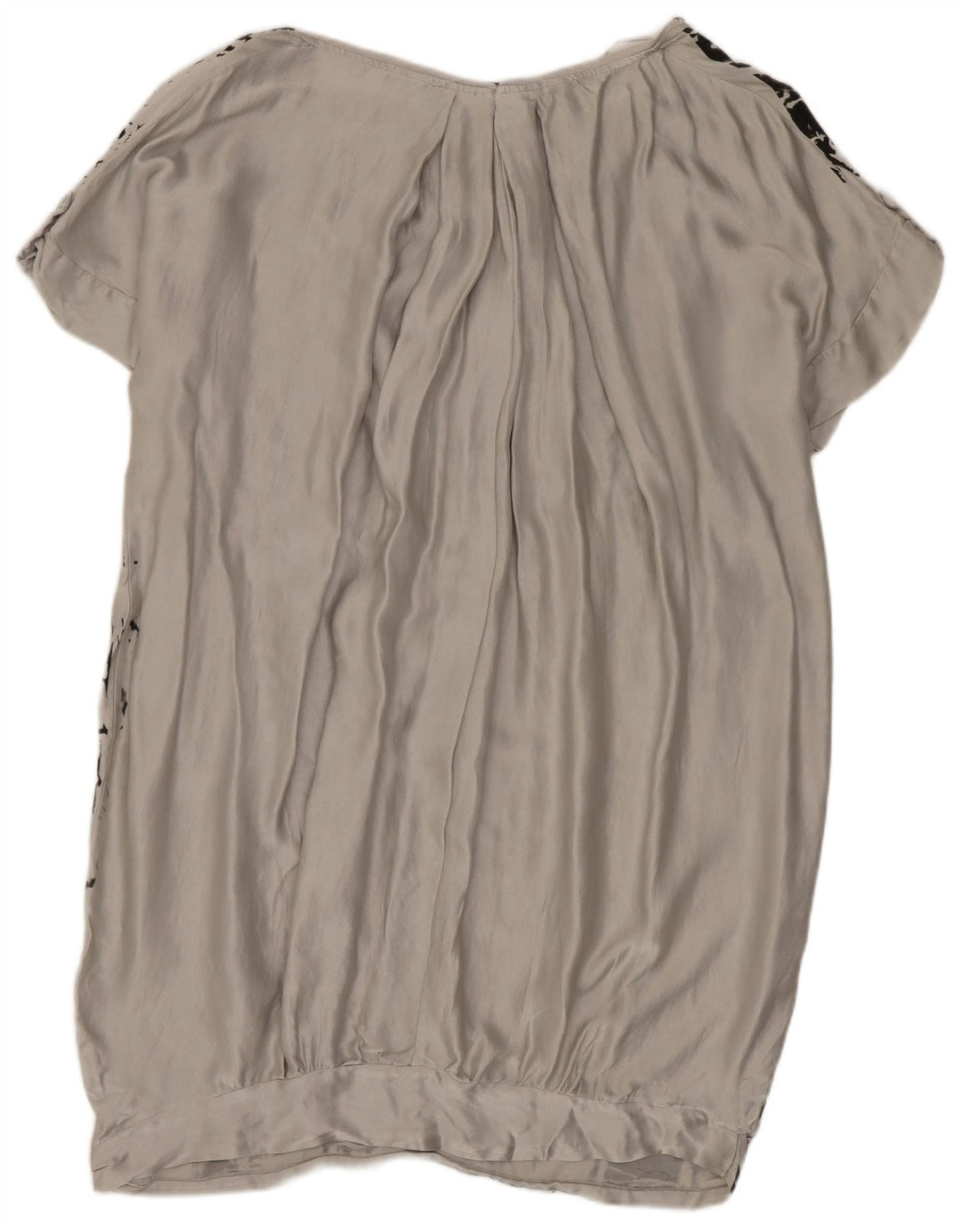 Abito a palloncino oversize da donna Zara con motivo astratto UK 14 Seta grigio medio