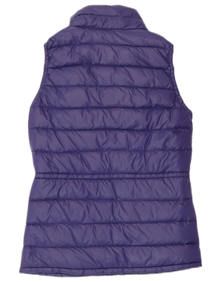 Gilet imbottito da donna BENETTON UK 10 piccolo viola in poliammide